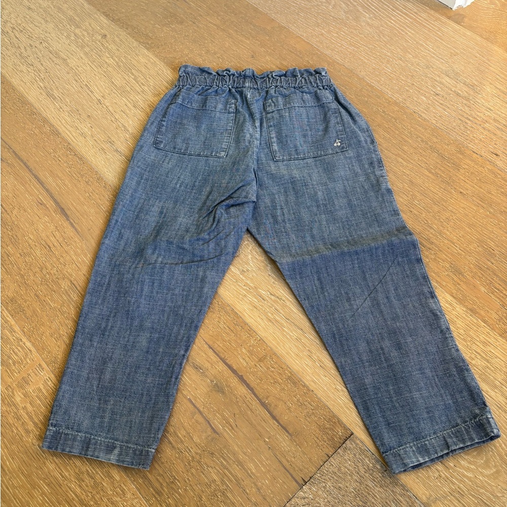 Bonpoint girls blue cotton pants 4 - Picture 5 of 6